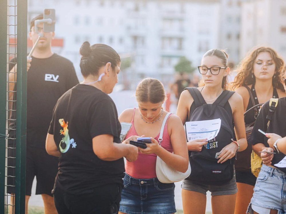 Accoglienza del pubblico a un evento